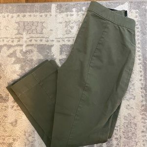 Everlane Olive Green Crop Flare Pants